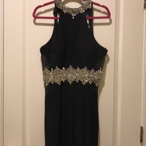 Black sparkle gown size 6 ish